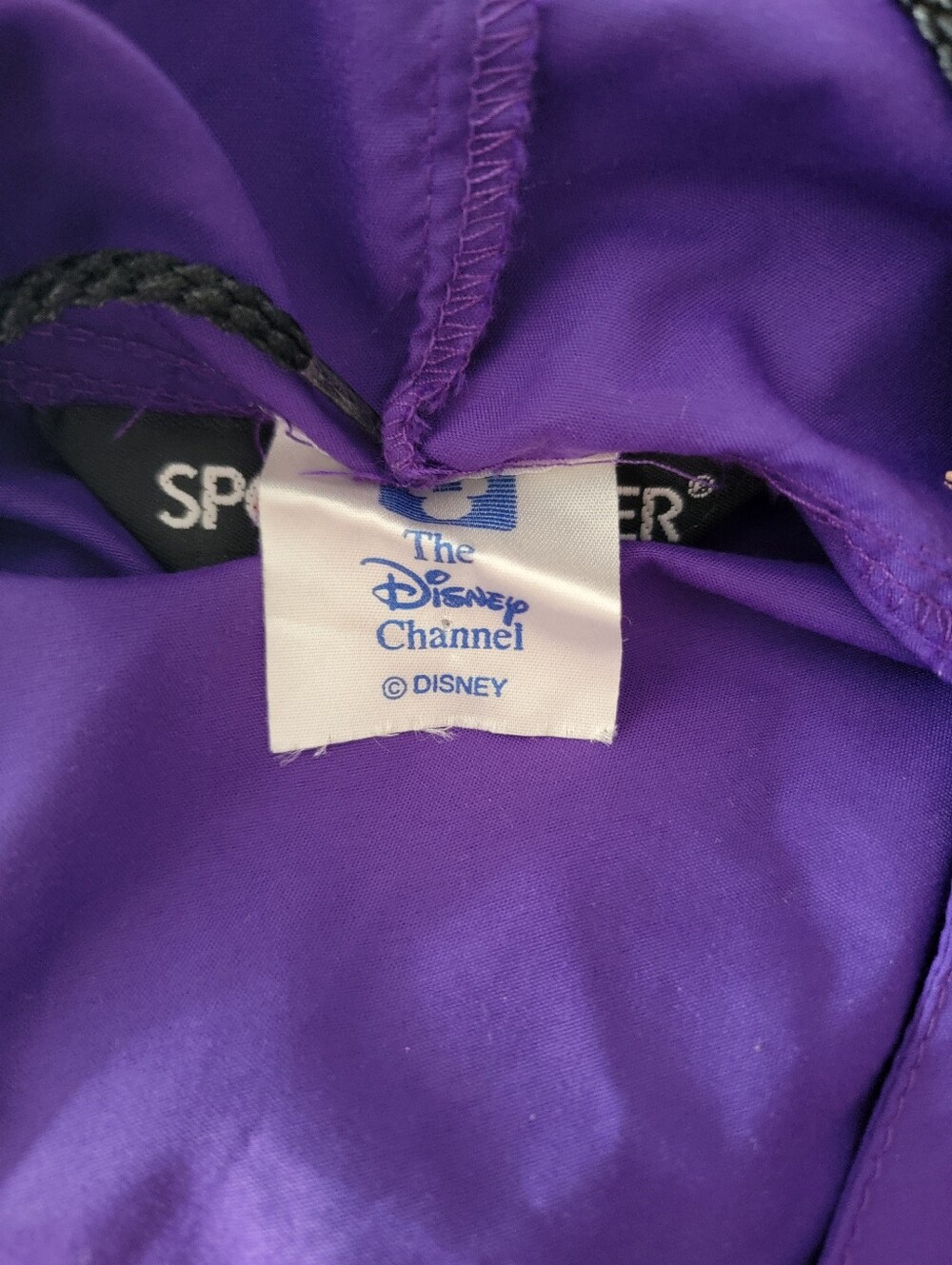 Vintage Disney Channel Purple Sportsmaster Anorak Windbreaker XL Made in USA - Picture 5 of 8